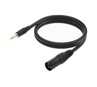 Giwnhvx Adattatore da da 3,5 mm a XLR Mini Jack da 1/8 Pollice Simmetrico TRS Stereo a Audio Microfono XLR 3 Pin 100 cm