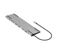 Giwnhvx Adattatore Hub USB C 10-In-1 Hub USB C 4K 3 Porte USB 3.0 60W Docking Station di Ricarica PD Slot SD TF per Laptop