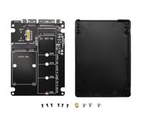 Giwnhvx Adattatore NGFF a seriale da MSATA a SATA3.0 Dual Purpose 2-in-1 Adattatore Box schede interne ed esterne
