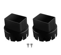 Giwnhvx Adattatore per tubo di scarico, estensioni universali per grondaie, grondaie, facile da installare, facile da usare (5,1 x 7,6 cm, nero)