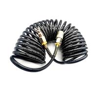 Giwnhvx Adattatore pneumatico 1/4NPT Accoppiatore Rapido Bobina di gonfiaggio Tubo dell'aria Compressore Tubo Pressione Aria Connettore Rapido 5mmx8mmx7.5m