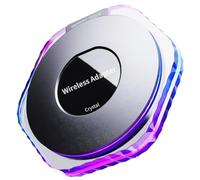 Giwnhvx Adattatore wireless 2 in 1 Carplay con illuminazione RGB Adattatore per auto converte senza soluzione di continuità cablato Android Auto a wireless