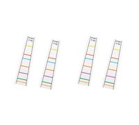 Giwnhvx Adesivo per tastiera violino 4/4 marcatore per tastiera violino imparare note nastro grafico 4 pezzi