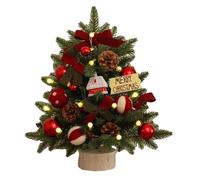 Giwnhvx Albero di Natale Piccolo Albero di Natale Artificiale per Scrivania Decorazione Interno Natale