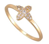 Giwnhvx alla Moda Piccolo Fiore Tail Ring Taglia 8