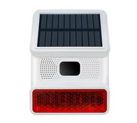 Giwnhvx Allarme Stroboscopico Solare Senza Luce Sonora, Sirena Allarme Esterna per Allarme Wifi GSM 433 MHz per, Fattoria