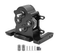 Giwnhvx Alluminio Doppia Trasmissione Dig Overdrive per 1/10 RC Crawler Car LCG SCX10 Parti di Aggiornamento Nero