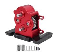 Giwnhvx Alluminio Dual Transmission Dig Overdrive per 1/10 RC Crawler Car LCG SCX10 Aggiornamento Parti Rosso
