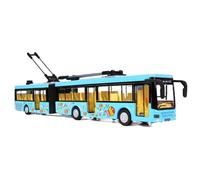 Giwnhvx Alta Simulazione 1:50 Lega Rimuovere Doppio Autobus Città Autobus Modello Veicoli Metallo Pressofuso Lampeggiante Musicale Ragazzo Blu