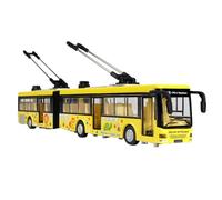 Giwnhvx Alta Simulazione 1:50 Lega Rimuovere Doppio Autobus Città Autobus Modello Veicoli Metallo Pressofuso Lampeggiante Musicale Ragazzo Giallo