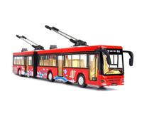 Giwnhvx Alta Simulazione 1:50 Lega Rimuovere Doppio Autobus Città Autobus Modello Veicoli Metallo Pressofuso Lampeggiante Musicale Ragazzo Rosso