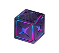 Giwnhvx Altoparlante esterno in miniatura con luce colorata RGB, subwoofer, subwoofer, scatola audio Bluetooth atmosfera, nero