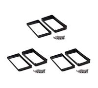 Giwnhvx Anelli di montaggio per chitarra elettrica, 6 pezzi, neri curvi, per pickup humbucker