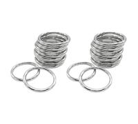 Giwnhvx Anelli in metallo macramè, 5 cm, per grucce per piante macramè, kit da 20 anelli in metallo per macramè
