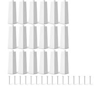 Giwnhvx Angoli di raccordo in alluminio, 20,3 cm, per rivestimenti esterni, angoli lisci in alluminio per case mobili, 16 pezzi