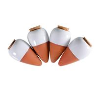 Giwnhvx Annaffiatoio per piante, in terracotta, a rilascio lento, 453,6 g, con picchetto autoirrigante, 4 pezzi