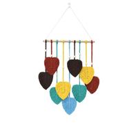 Giwnhvx Arazzo con Foglie Macrame da Appendere alla Parete Bomiassi Decorazione per la Casa Foglie Colorate Arazzi Decorazione da Parete per la Casa, Appeso per Stanza Durevole Facile da Installare A
