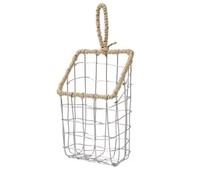 Giwnhvx Arazzo da parete in ferro battuto, tipo da parete, libreria, scaffale da parete, portariviste semplice, per soggiorno, piccolo cestino sospeso A
