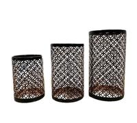 Giwnhvx Arte del Ferro Nordico, Candelabro Cavo, Lampadario Tre Pezzi, Artigianato, Decorazione, Vita