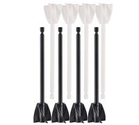 Giwnhvx Attacco per trapano miscelatore per vernice, per betoniere, riutilizzabile, gambo esagonale 1/4, 8 pezzi