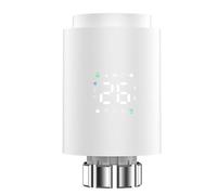 Giwnhvx Attuatore per radiatore intelligente Tuya ZigBee TRV Valvola per Radiatore Termostatico Programmabile Applicazione Regolatore di Temperatura Remote Bianco