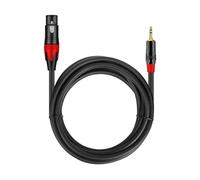 Giwnhvx audio per microfono da 3,5 mm a XLR (3 pin) da a per mixer audio, amplificatore, microfono, chitarra, altoparlante, 6,5 piedi