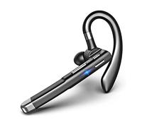 Giwnhvx Auricolare Bluetooth senza fili Hands Free Single Ear Cuffia Microfono Cancellazione del Rumore per Ufficio/Guida A
