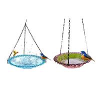 Giwnhvx Bagno per uccelli Mangiatoia per uccelli Adatto per la decorazione esterna del giardino, Forniture per fattoria da cortile, Forniture per mangiatoia per uccelli