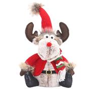 Giwnhvx Bambola di Natale Bambola Retrattile di Natale Accessori Finestra a Forma di Cervo Decorazione per la Decorazione Interna Vacanza D