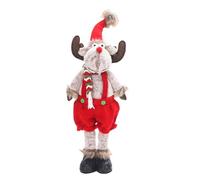 Giwnhvx Bambola di Natale Carina Bambola Retrattile di Natale Accessori per Finestra a Forma di Cervo Decorazione per Interni Vacanze C