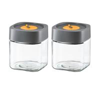 Giwnhvx Barattoli di vetro con coperchi ermetici, contenitori per avena durante la notte con coperchi, barattoli per insalata, contenitori per caffè, contenitori per alimenti