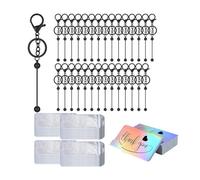 Giwnhvx Barre con Perline Sfuse per Perline Vuoti DIY con Perline in Metallo per con Perline