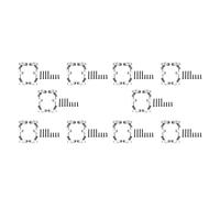Giwnhvx base di trazione in metallo 10 paia per auto C14 C24 C14K C24K 1/16 RC