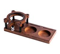 Giwnhvx Base per manomissione caffè in legno, supporto per manomissione, tappetino antiscivolo per piano di lavoro del negozio