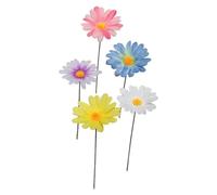 Giwnhvx Bastoncini di colorati picchetti da giardino in metallo per la decorazione del prato del giardino (Margherite)