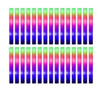 Giwnhvx Bastoncini LED Bastoncini di schiuma RGB colorati per Natale Compleanno Matrimonio Forniture Luminose P-