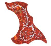 Giwnhvx Battipenna decorativo colorato per chitarra con fiore e uccellino, adesivo autoadesivo adesivo per chitarra
