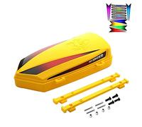 Giwnhvx Baule da tetto con guide di fissaggio per TRX4 TRX6 Axial SCX10 III 90046 AXI03007 1/10 Pezzi di Telecomandati,4