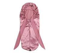 Giwnhvx Berretto da , a pelo, coda lunga intrecciata, capelli da notte, cuffia da doccia per sauna, cuffia da bagno di alta qualità, rosa