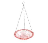 Giwnhvx Birdbath per uccelli a forma di fiore per uccelli a forma di uccello per giardino all'aperto, forniture agricole da cortile, forniture per mangiatoie per colibrì C