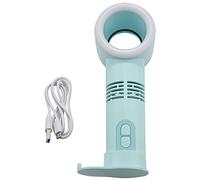 Giwnhvx Blu Lampada da Notte Creativa Foglie Piccolo Ventilatore Lampada per Multifunzionale Portatile Ventilatore Mini Ventilatore Portatile per Uso Domestico