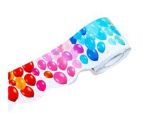 Giwnhvx Bordi Tabella di Visualizzazione Palloncini Colorati 59 Piedi Adesivi Trim Bordo Rotolato Smontato per Sala di Classe, Scuola e Ufficio