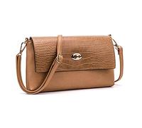 Giwnhvx Borsa a tracolla da donna Pochette Casual Borsa da donna Piccola borsa a tracolla marrone