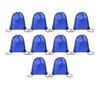 Giwnhvx Borsa con coulisse in poliestere per maratona sportiva, borsa con coulisse, blu reale