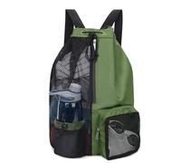 Giwnhvx Borsa da nuoto in rete con coulisse, zaino per nuoto, palestra, piscina, attrezzatura da allenamento e sport, verde
