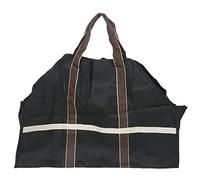 Giwnhvx Borsa grande per legna da ardere, per campeggio, esterni, per trasportare legna da ardere, colore nero