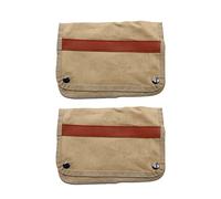 Giwnhvx Borsa portaoggetti da bracciolo, in tela, pieghevole, per campeggio, picnic, pesca, borsa laterale C