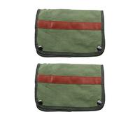 Giwnhvx Borsa portaoggetti da bracciolo, in tela, pieghevole, per campeggio, picnic, pesca, borsa laterale B