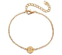 Giwnhvx Bracciale alla Moda Bracciale Regolabile in Lega di Colore Dorato con Lettera di Personalità Femminile Lettera G