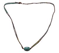 Giwnhvx Bracciale da avvolto in pelle braccialetto intrecciato con perline braccialetto fatto a mano multistrato